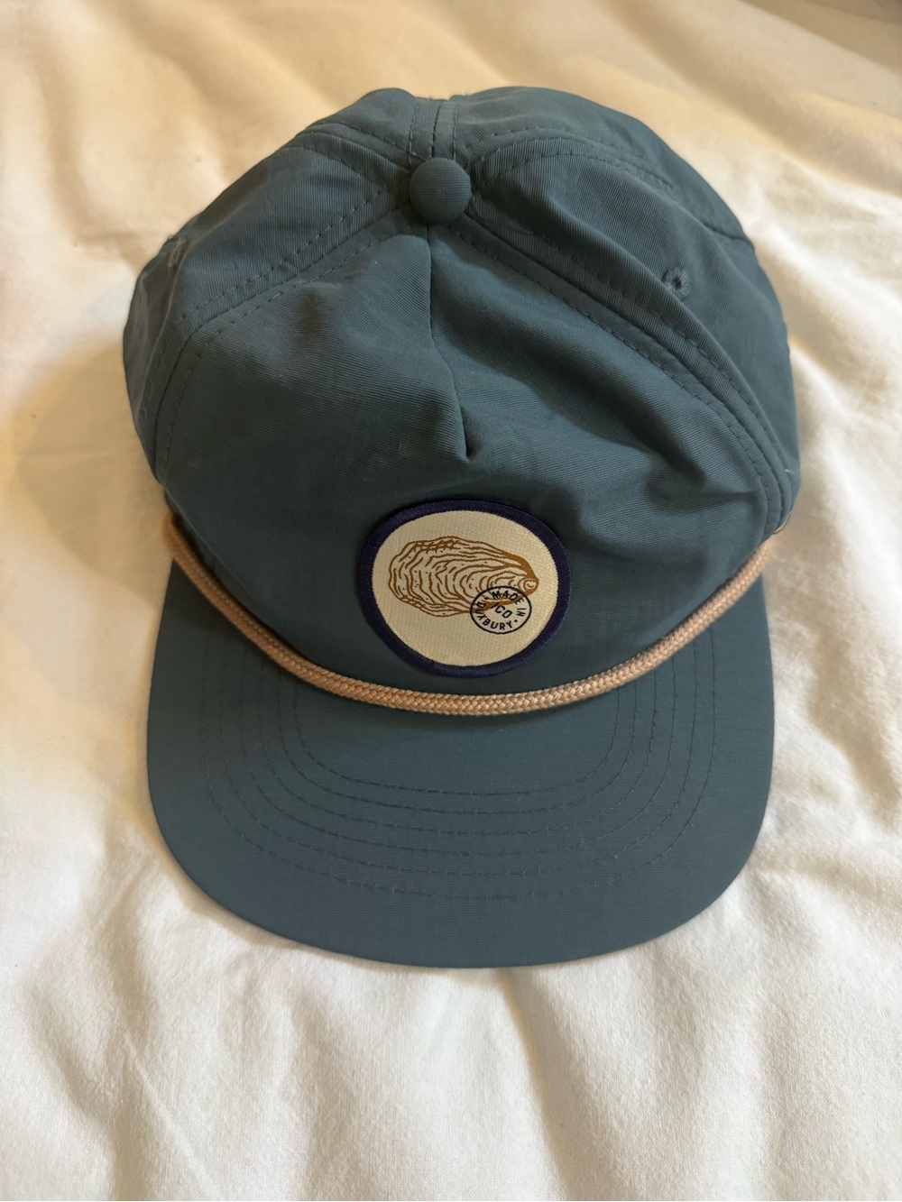Island Creek Oysters Teal Low Profile Patch Rope SnapBack